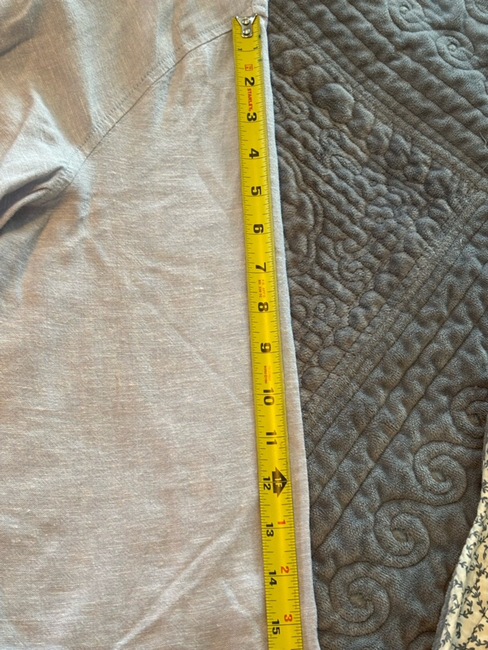 Sigrid Olsen Light Blue V-Neck Tunic with Side Button Detail - Picture 10 of 11